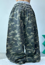 SEMI-WIDE BALLOON MILITARY PANTS🤎💚