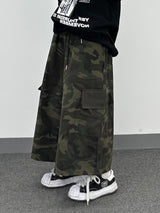 camo cotton skirt pants