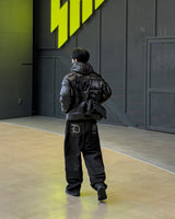 Prime nine wide denim pants