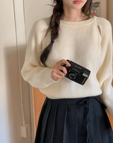 JF Slit Round Rib Loose Knit (5color)