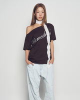 26SS ウーマンアンバランスショートスリーブTシャツ