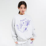 WAND CAT SWEATSHIRTS-LIGHT MELANGE