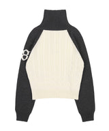 MINI POCKET KNIT HALF ZIP-UP (CHARCOAL)_F24ZB053