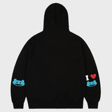[UNISEX]エルボーアイラブフーディー