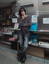ローリンズベロアラウンド長袖Tシャツ
