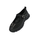TILIA METAL LOGO POINT MARY JANE SHOES