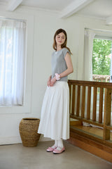 TIDY FLARE LONG SKIRT (2 COLORS)