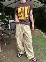 Buckle strap cargo pants(4color)