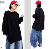オーバーダンブルボックス長袖Tシャツ