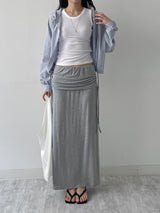 Melon Stripe Hood Shirt