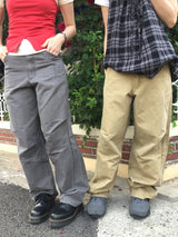 Pigmented Cotton Twill Pants (3color)