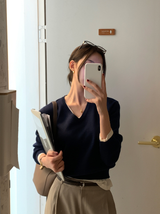 Knits Classic V-Neck Knit / 10 colors