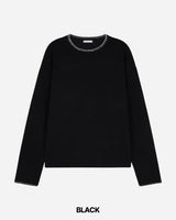 ステッチ クロップ ニット