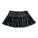Check pleated skirt