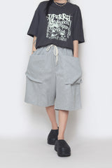 Double-Pocket Balloon Half Pants