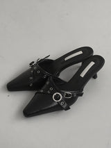 1196 See-through Mesh Belt Stiletto Heel (6cm)