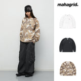 SLASH LOGO WAFFLE LONG SLEEVE_WHITE
