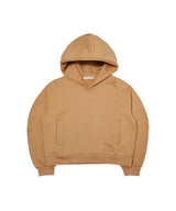 balloon crop hoodie_brown