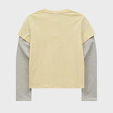 MELLOW DREAM ストライプレイヤードTシャツ