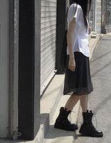 geek chic flare midi skirt