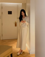 Simmon long knit skirt