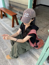 Knit Vest Hood Zip-Up