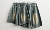 Meli Pintuck Denim Bermuda Shorts [Short & Long Selection*]