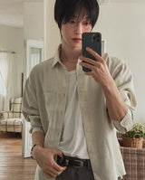 Lottie Linen Crop Shirt