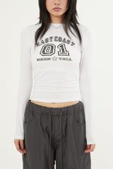 East coast slim crop long sleeve