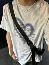 Heart spray lettering Half sleeve