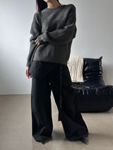 [Unisex] モヘアヘビーニット(2color)