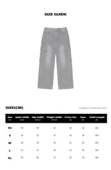 BTB : BLANK POCKET CARGO JEANS [BLACK CORE]