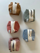 Clam round pouch _ Corduroy warm mint