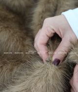 Maxi Raccoon Fake Fur Long Jacket Coat