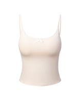 [Bracap O] Soft Ribbon Bra Top Sleeveless Butter