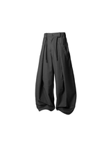 RELABEL Element of Time (cont'd) Pleated Double-waisted, Draped Scimitar-contoured Suit Trousers