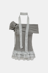 Noir Daisy Frill T-shirt