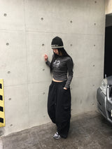 クワーティストライプシアード長袖T (4c)