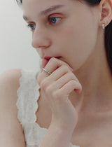 26SS★ [Premium Plating] Essence AB(W) Heart Bubble Ring