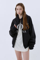 LT ROUGH HOOD ZIP-UP_CHARCOAL