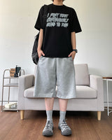 サイドスナップバミューダスウェットパンツ 3C