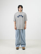リネンストライプバンディングパンツ 2color