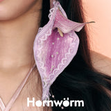 Lace Calla Lily Earrings