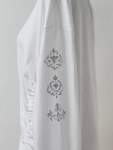 tattoo shirring long sleeve T (2color)