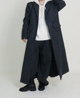 Stutch Solid Wool Long Coat (Lining Fleece-lined)