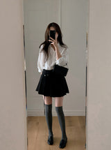 #ベーシックレーヨンルーズフィットシャツ (4color)