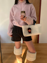 [MADE] メンバーフリースハーフジップアップ