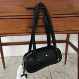 Chick Faux Leather Round Daily Tote Shoulder Bag (4 Colors)