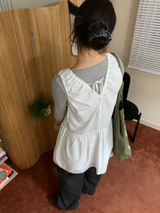Bunny check one-piece