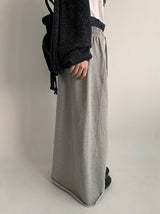 Wilke Cut Banding Long Skirt